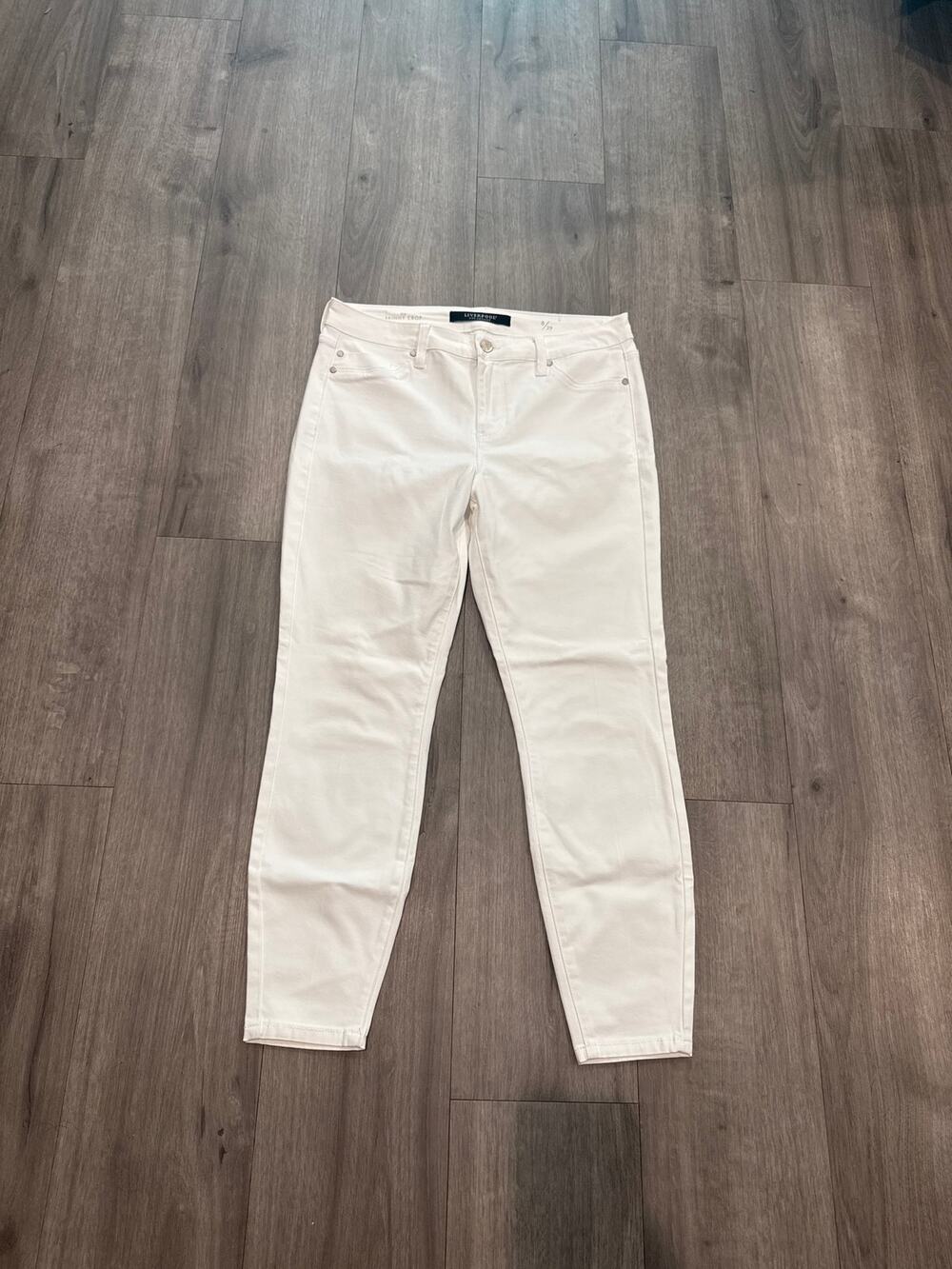 Liverpool Los Angeles the Skinny Crop White Women's Size 8